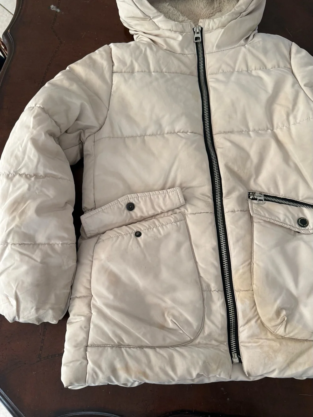 Zara down puffer coat